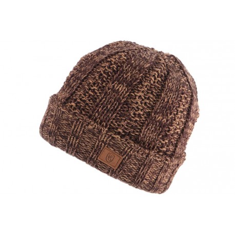 Gros Bonnet Marron Homme et Femme Laine Doublure Polaire Tradition Dyston BONNETS Nyls Création