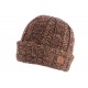 Gros Bonnet Marron Homme et Femme Laine Doublure Polaire Tradition Dyston BONNETS Nyls Création