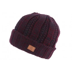 Gros Bonnet Rouge Gris Homme et Femme Laine Doublure Polaire Tradition Dyston BONNETS Nyls Création