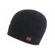 Bonnet Court Noir Homme et Femme Tendance en Laine Double Polaire Hyton BONNETS Nyls Création