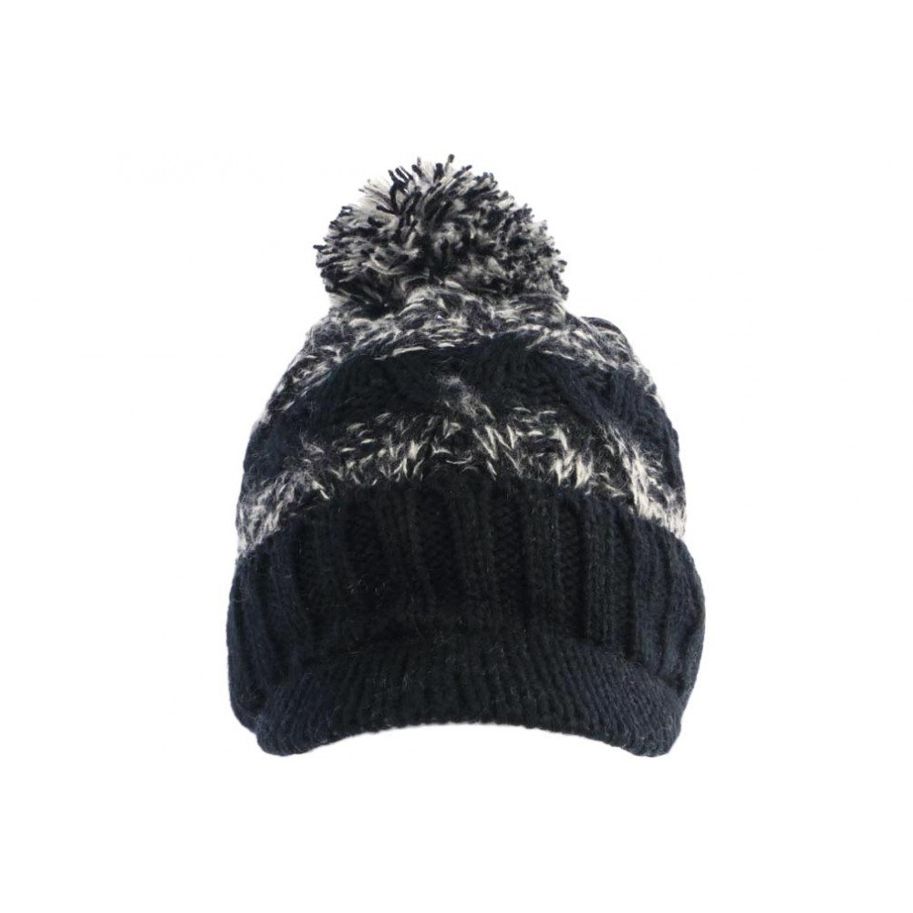 Bonnet doublure polaire noir homme - DistriCenter