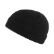 Bonnet Docker Noir en Laine Homme et Femme Hiver Tendance Louy BONNETS Nyls Création