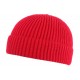 Bonnet Docker Rouge Vif en Laine Homme et Femme Hiver Tendance Louy BONNETS Nyls Création