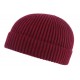 Bonnet Docker Rouge Bordeaux en Laine Homme et Femme Hiver Fashion Louy BONNETS Nyls Création