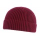 Bonnet Docker Rouge Bordeaux en Laine Homme et Femme Hiver Fashion Louy BONNETS Nyls Création