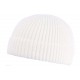 Bonnet Docker Blanc en Laine Homme et Femme Hiver Tendance Louy BONNETS Nyls Création