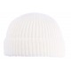 Bonnet Docker Blanc en Laine Homme et Femme Hiver Tendance Louy BONNETS Nyls Création