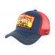 Casquette Von Dutch Bleu California State Ours Baseball Trucker Rouge CASQUETTES VON DUTCH