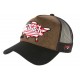 Casquette Von Dutch Cuir Marron USA Country Map Fashion Trucker Baseball CASQUETTES VON DUTCH