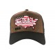 Casquette Von Dutch Cuir Marron USA Country Map Fashion Trucker Baseball CASQUETTES VON DUTCH