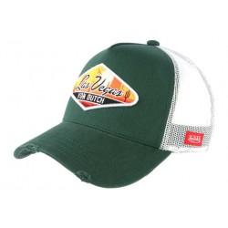 Casquette Von Dutch Verte Las Vegas Tendance Trucker Baseball CASQUETTES VON DUTCH