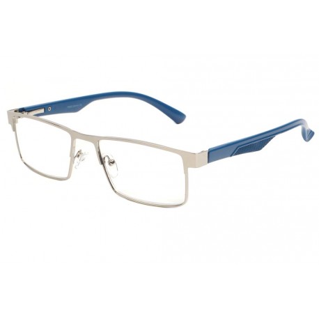 Lunettes De Lecture Anti Lumiere Bleue Gris Metal Protection Ecran Comtek Lunettes Loupes New Time