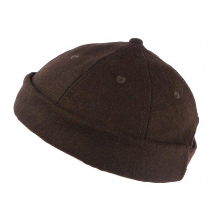 Bonnet Docker Marron en Laine Homme et Femme Mode Hiver Duik BONNETS Nyls Création