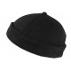 Bonnet Docker Noir en Feutre de Laine Homme et Femme look Hiver Duik BONNETS Nyls Création