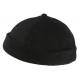 Bonnet Docker Noir en Feutre de Laine Homme et Femme look Hiver Duik BONNETS Nyls Création