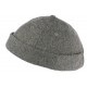 Bonnet Docker Gris Chine en Feutre de Laine Homme et Femme look Hiver Duik BONNETS Nyls Création