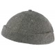 Bonnet Docker Gris Chine en Feutre de Laine Homme et Femme look Hiver Duik BONNETS Nyls Création