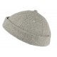 Bonnet Docker Gris Clair en Feutre de Laine Homme et Femme look Hiver Duik BONNETS Nyls Création