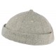 Bonnet Docker Gris Clair en Feutre de Laine Homme et Femme look Hiver Duik BONNETS Nyls Création