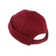 Bonnet Docker Rouge Bordeaux en Laine Homme et Femme look Hiver Duik BONNETS Nyls Création