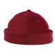 Bonnet Docker Rouge Bordeaux en Laine Homme et Femme look Hiver Duik BONNETS Nyls Création