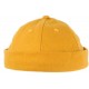 Bonnet Docker Jaune en Feutre de Laine Homme et Femme look Hiver Duik BONNETS Nyls Création