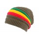 Bonnet Rasta Vert Bronze Esprit Jamaïque Fashion Wesh en Laine ANCIENNES COLLECTIONS divers