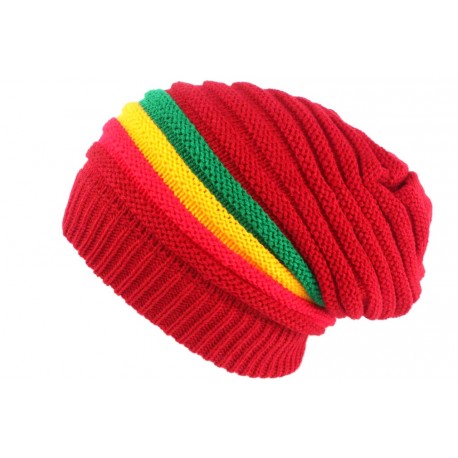 Bonnet Rasta Rouge Hiver Esprit Jamaïque Fashion Wesh en Laine ANCIENNES COLLECTIONS divers