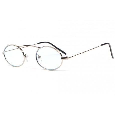 Petites Lunettes de Lecture Rondes Gris Argent vintage en Metal Cicly Lunettes Loupes Proloupe