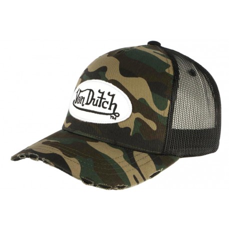 Casquette Von Dutch Camouflage Army Baseball Militaire CASQUETTES VON DUTCH