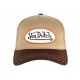 Casquette Von Dutch Marron et Beige Colors Filet Baseball Tendance CASQUETTES VON DUTCH