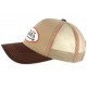 Casquette Von Dutch Marron et Beige Colors Filet Baseball Tendance CASQUETTES VON DUTCH