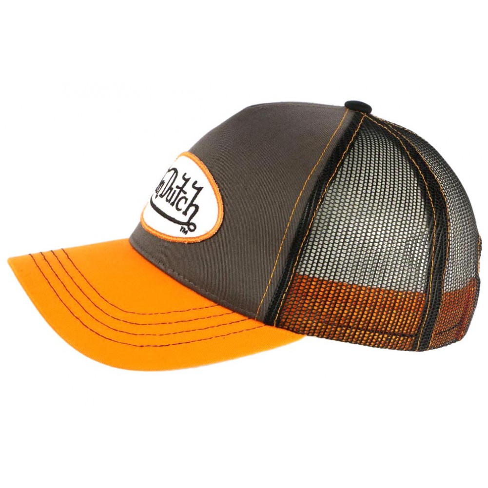 Von Dutch TRUCKER FILET - Casquette - orange/orange chiné 