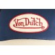 Casquette Von Dutch Bleue Visiere Beige Colors Baseball Trucker CASQUETTES VON DUTCH