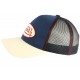 Casquette Von Dutch Bleue Visiere Beige Colors Baseball Trucker CASQUETTES VON DUTCH