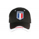 Casquette France Noire Drapeau Bleu Blanc Rouge Baseball tricolore Tendance CASQUETTES PAYS