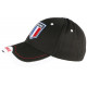 Casquette France Noire Drapeau Bleu Blanc Rouge Baseball tricolore Tendance CASQUETTES PAYS