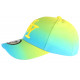 Casquette Enfant Fluo Jaune et Bleue Baseball Fashion Renbo de 7 à 11 ans Casquette Enfant Hip Hop Honour