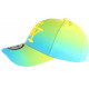 Casquette NY Fluo Bleu Turquoise et Jaune Flashion Baseball Renbo CASQUETTES Hip Hop Honour