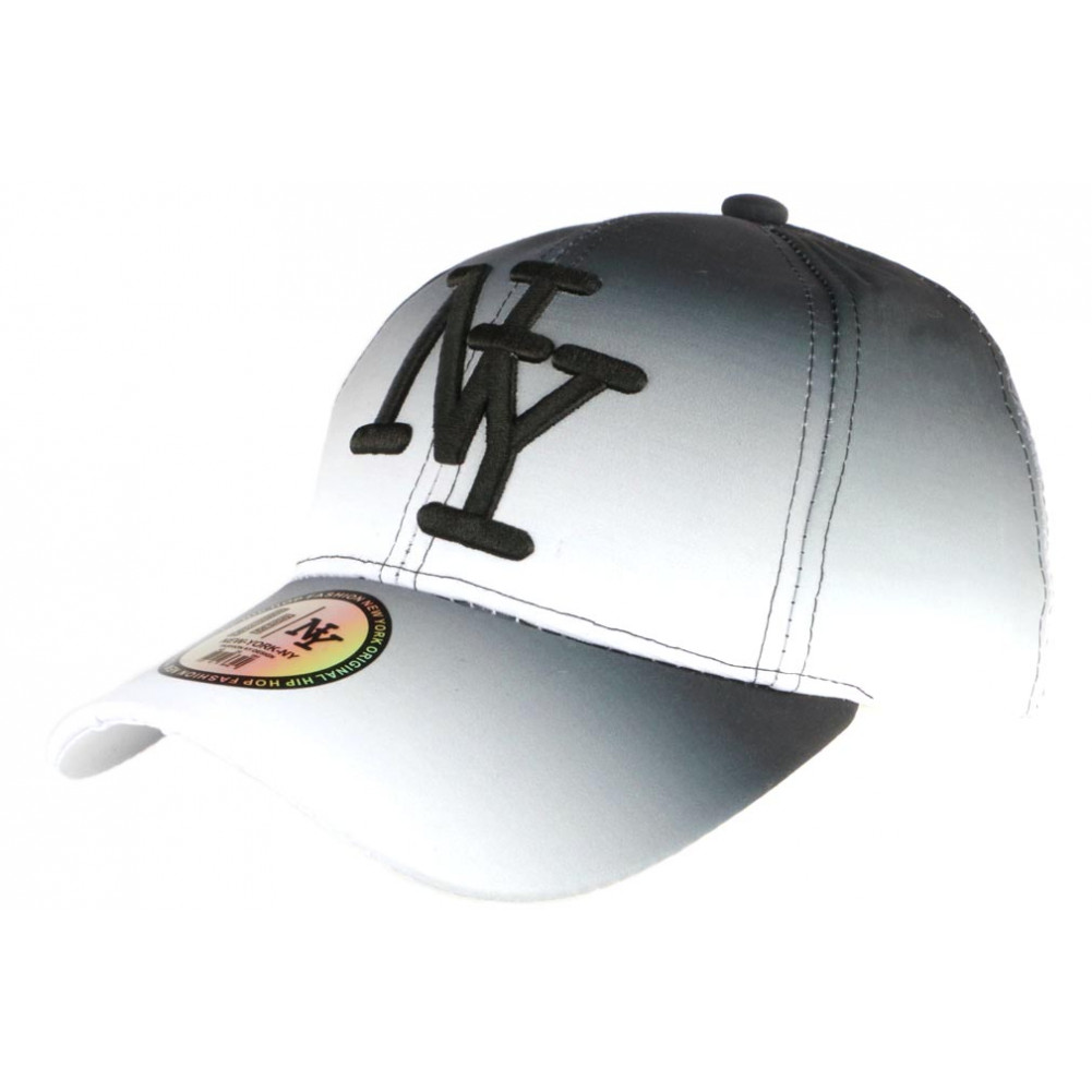 Choisir Casquette NY Blanc Noir, casquette baseball fashion livré 48h!