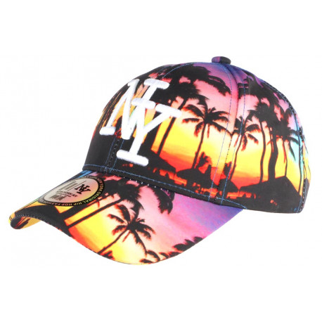 Casquette Enfant Rose et Bleue Beach Night Baseball NY de 7 a 11 ans ANCIENNES COLLECTIONS divers