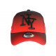 Casquette NY Rouge et Noire Tendance Baseball Fashion Renbo CASQUETTES Hip Hop Honour