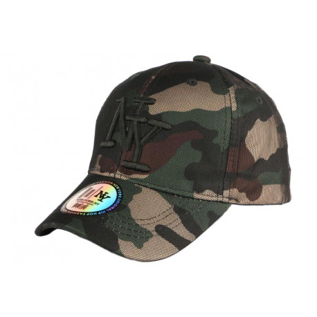 Casquette NY enfant militaire verte Kaptin Baseball Camouflage 7 à 12 ans ANCIENNES COLLECTIONS divers