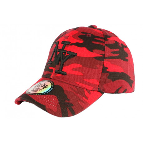 Casquette Enfant Militaire Armee Rouge Noire Chief Baseball NY 7 à 12 ans Casquette Enfant Hip Hop Honour