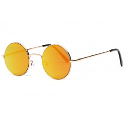 Lunettes de Soleil Miroir Rondes Dorees Femme et Homme et Ocky LUNETTES SOLEIL Eye Wear