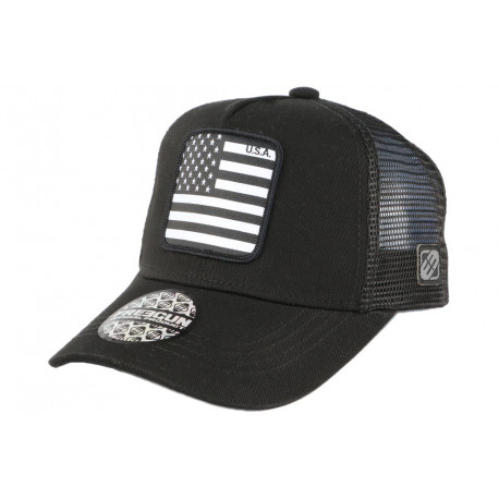 Casquette Enfant Freegun Noire Trucker Baseball USA 6 à 12 ans ANCIENNES COLLECTIONS divers