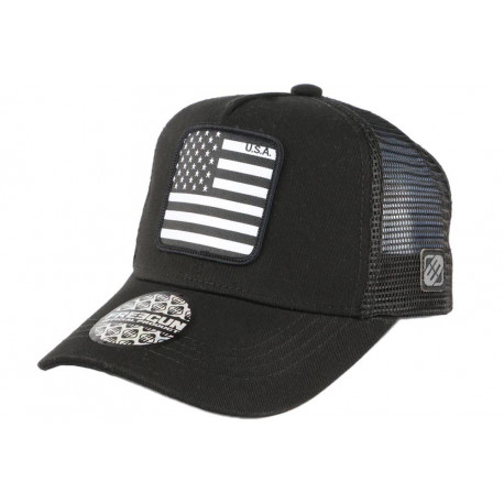 Casquette Enfant Noire Tendance Trucker Baseball USA 6 à 12 ans ANCIENNES COLLECTIONS divers