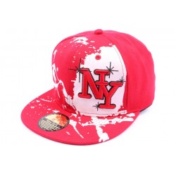 Snapback NY Rouge et blanche façon Tag ANCIENNES COLLECTIONS divers