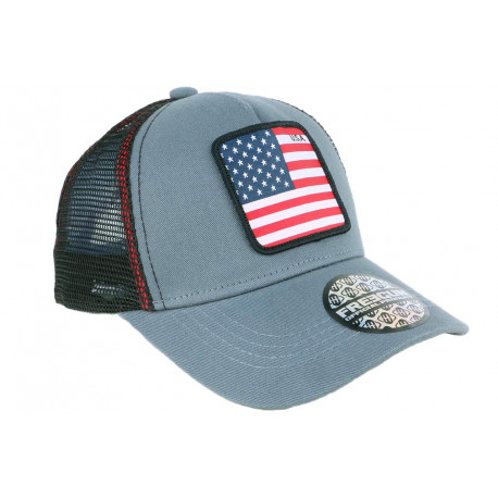 Casquette Enfant Gris Vert Tendance Visiere Baseball USA 6 a 12 ans Casquette Enfant Hip Hop Honour