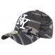 Casquette NY enfant militaire Grise Kaptin Baseball Camouflage 7 a 12 ans Casquette Enfant Hip Hop Honour